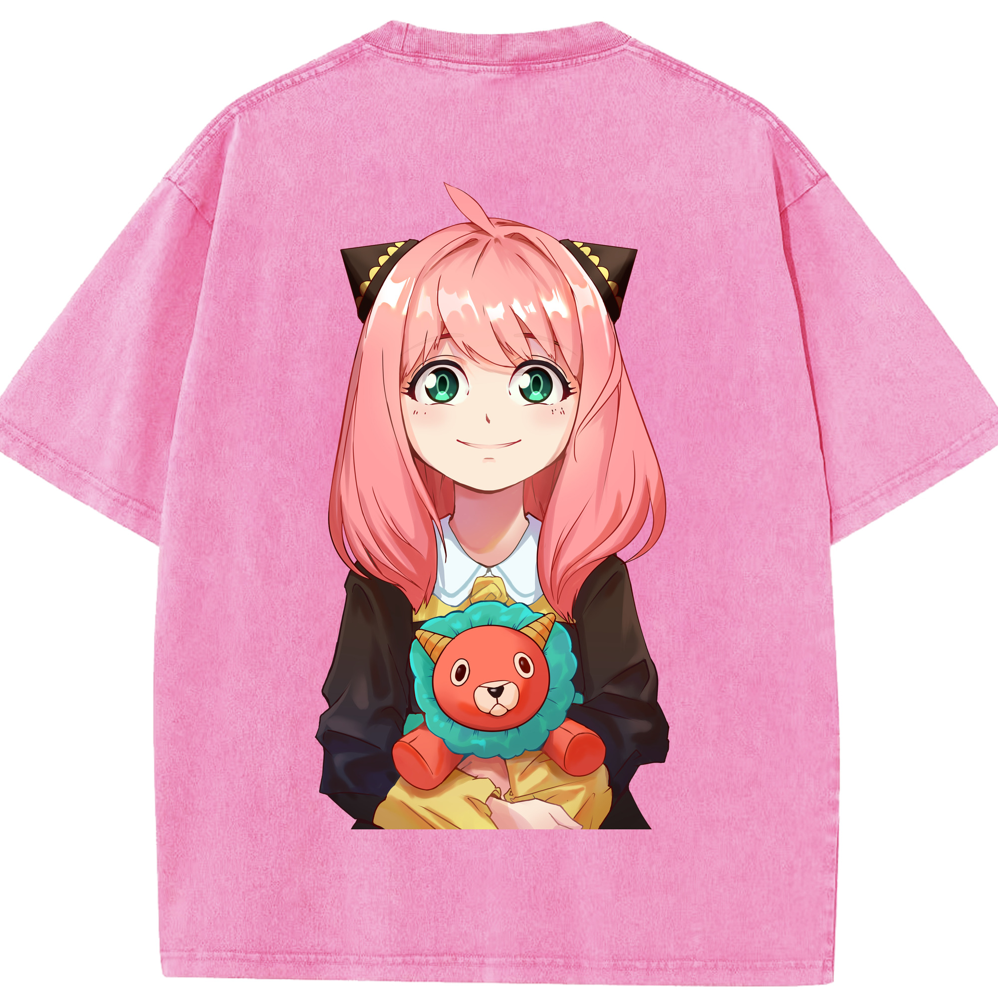 （画像用） SPY×FAMILY间谍家家酒 綿100% ヴィンテージ風 半袖Tシャツ（背面プリント）